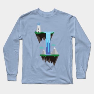 Floating island with lighthouse Long Sleeve T-Shirt